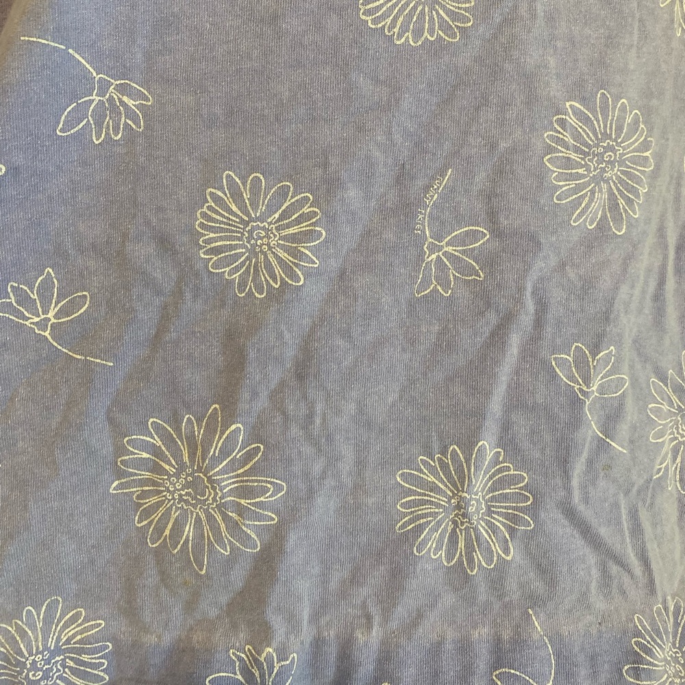 Vintage 90’s boho flower lavender mineral wash midi dress - Picture 2 of 7